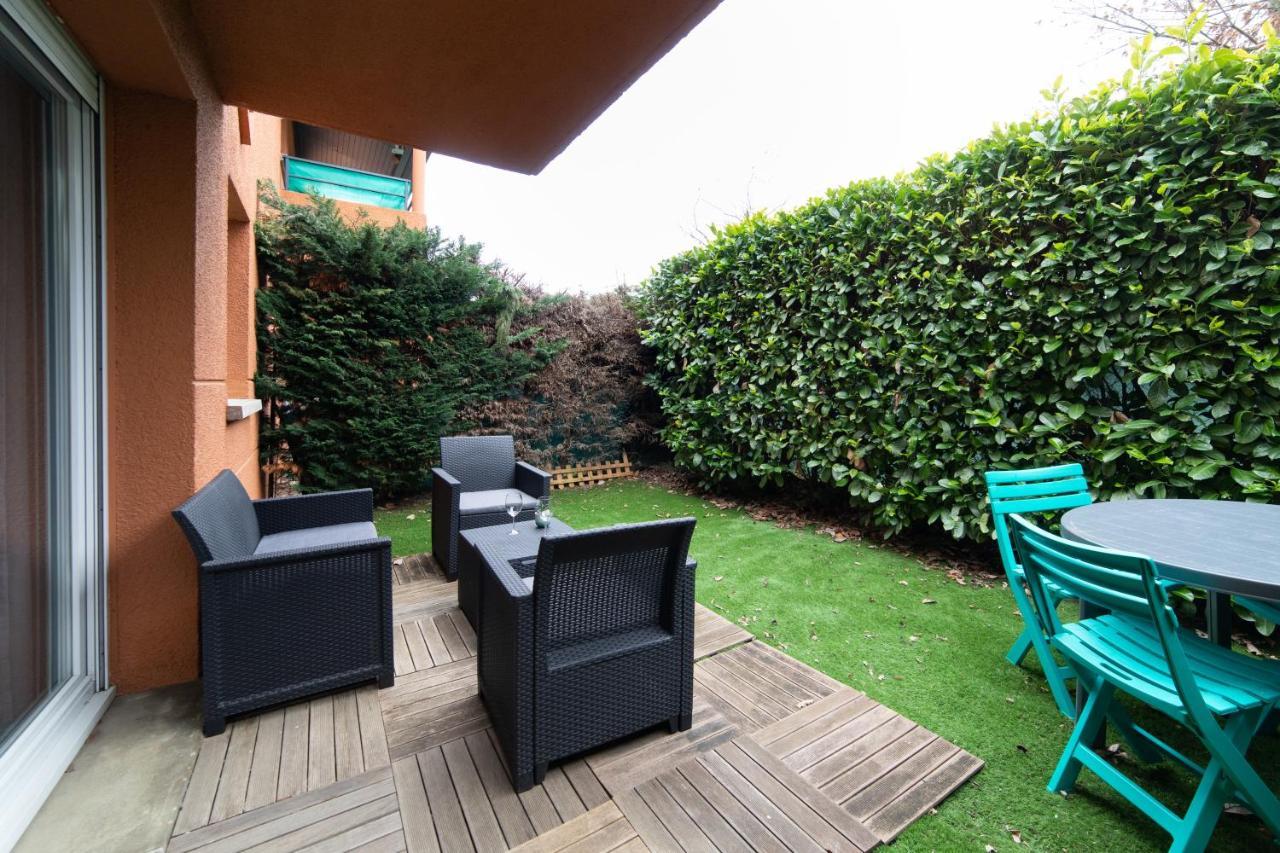 Appartamento My Cozy Flat Blagnac - T2 - Free Parking - Terrasse - Jardin Esterno foto